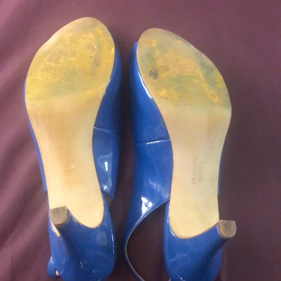Franco Sarto- Blue Heels Size 10 - Picture 6 of 6